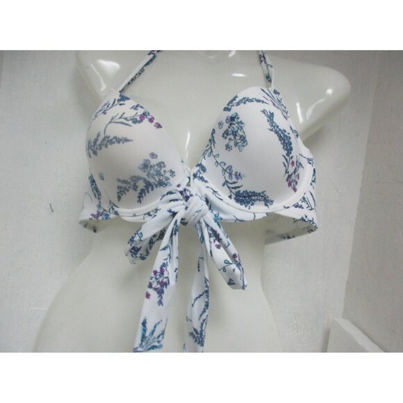 Adore Me Women's SW07830 Floral Design Contour Bikini Top Size 32D NWOT!!! - Picture 1 of 2